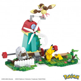 Pokémon Mega Construx Construction Set Countryside Windmill 15 cm - Vážne poškodené balenie